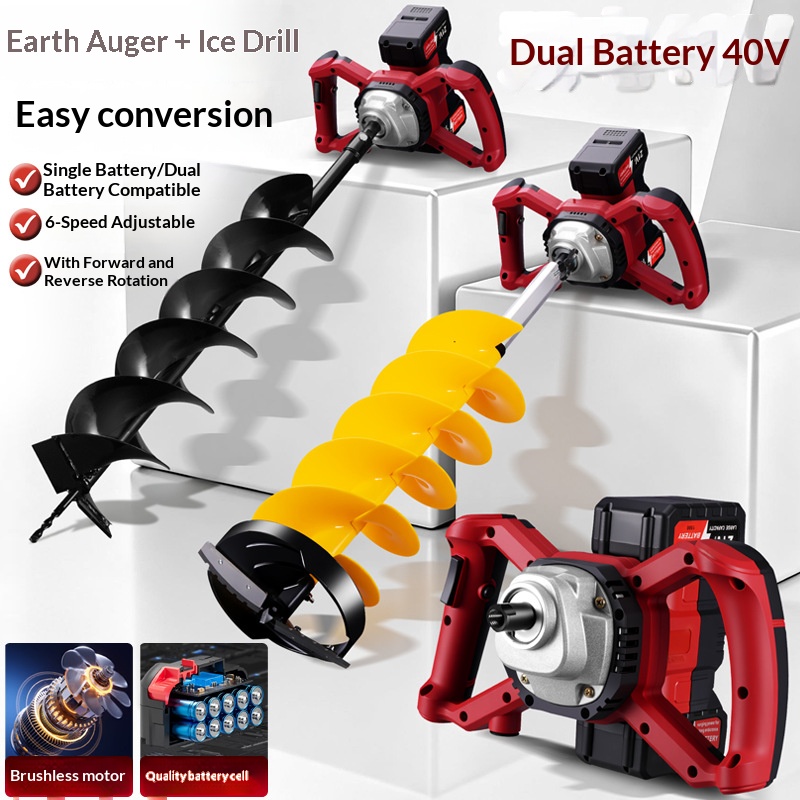 21v Lityum Pil Elektrikli Zemi - Post Hole Digger incelemesi ve fiyatı